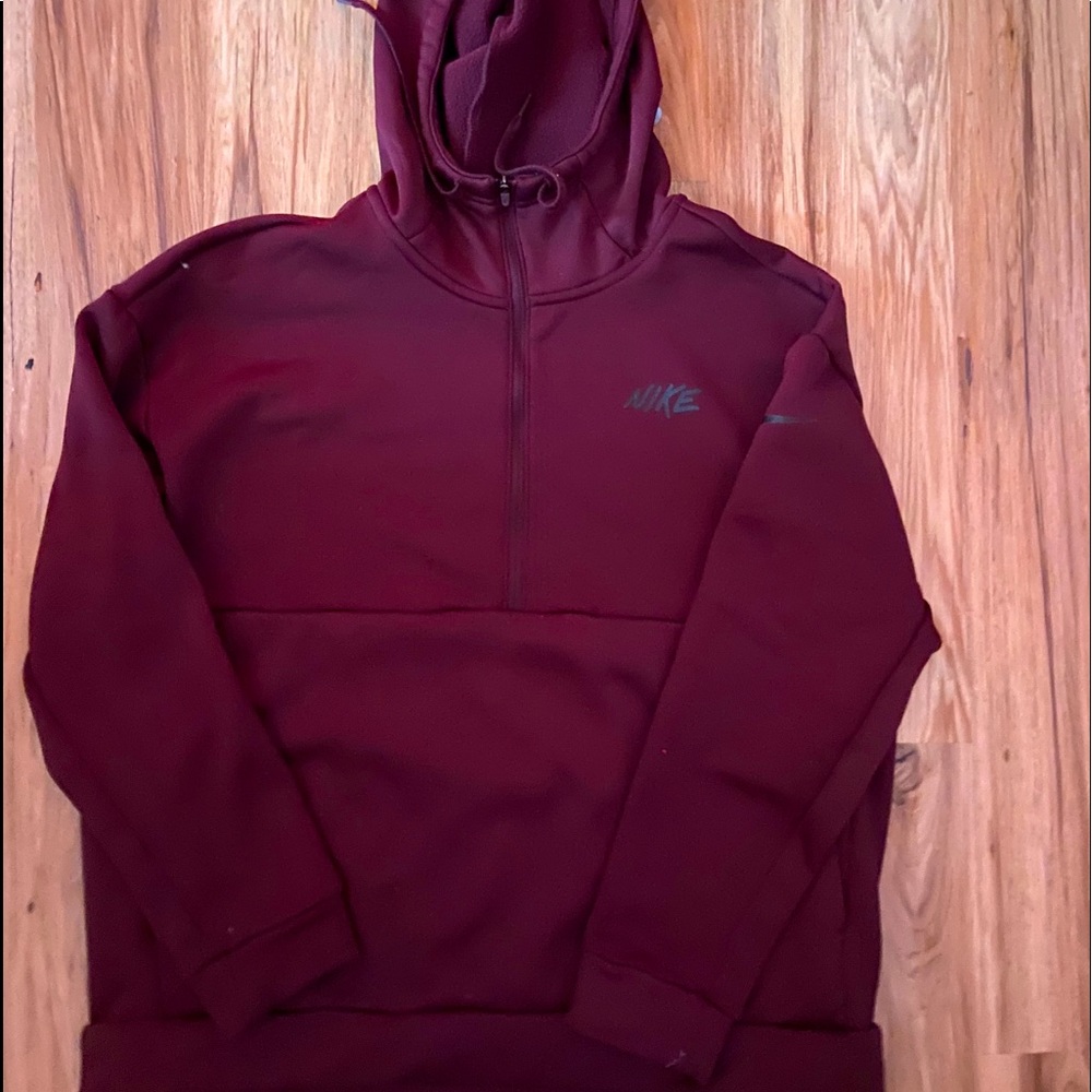 Nike dry-fit half zip hoodie